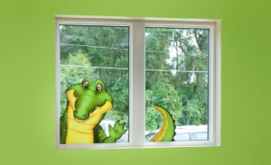 crocodile window decal for kids