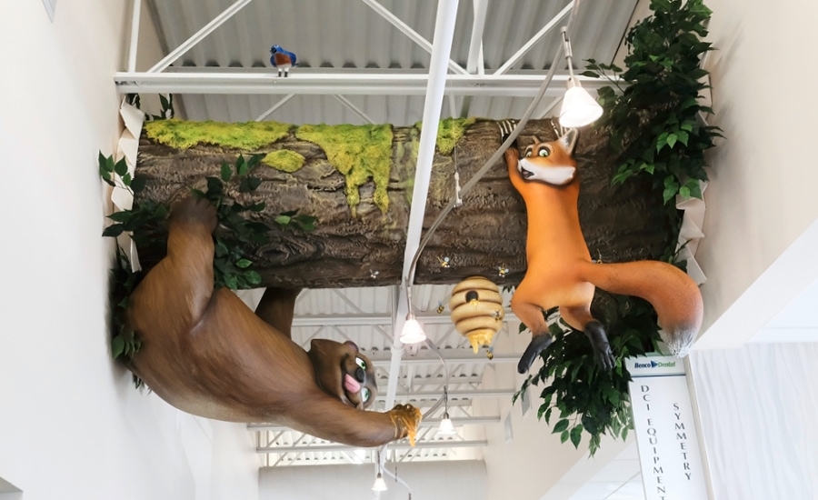 Woodland Critters in Benco Design Showroom | IDS Project Gallery