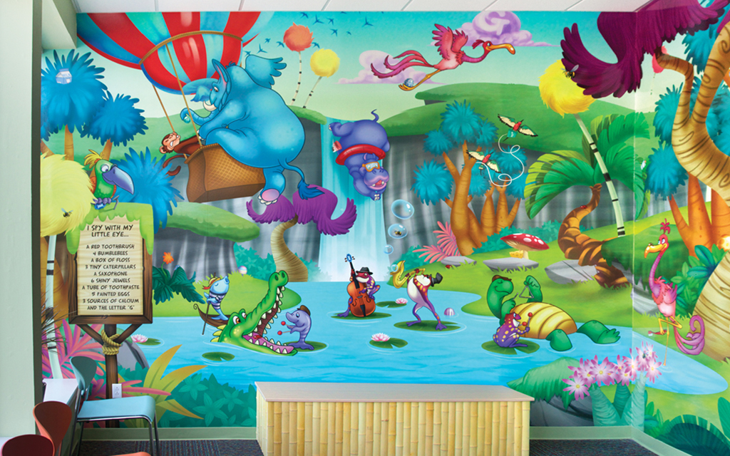 Themed Custom Wall Murals, Fun Kids Wall Murals