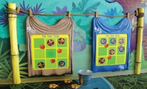jungle themed waiting room wall games for kids