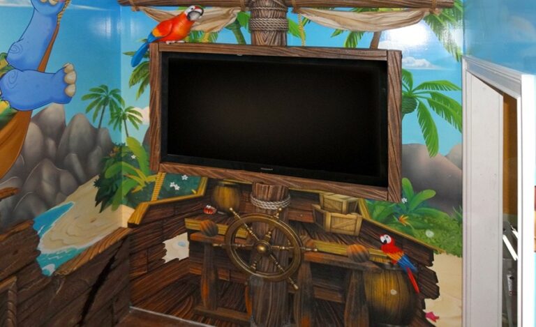 pirate ship themed kids theater